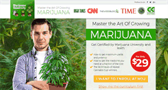 Desktop Screenshot of marijuanauniversity.com